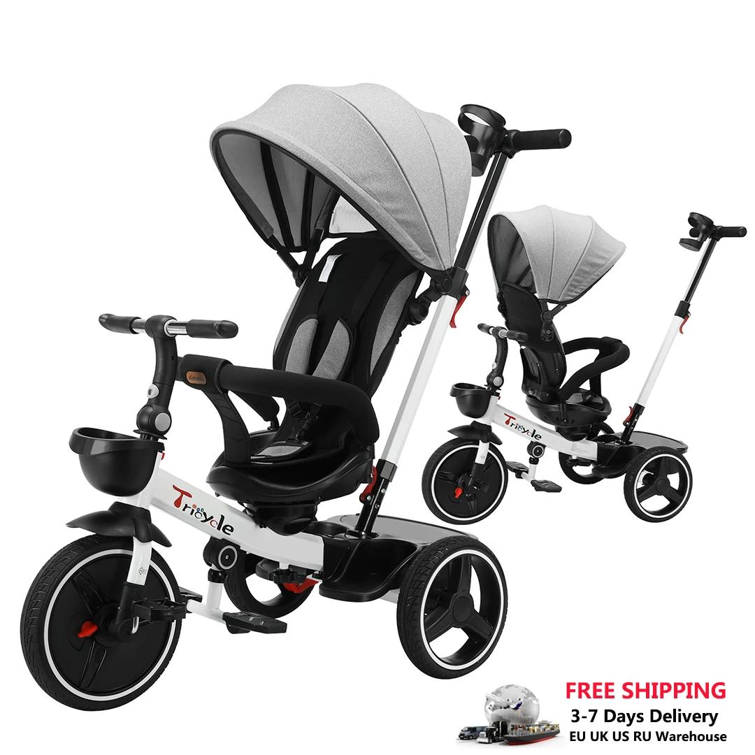 UBRAVOO Baby Stroller Tricycle Bike, 360 Degree Rotation Sitting