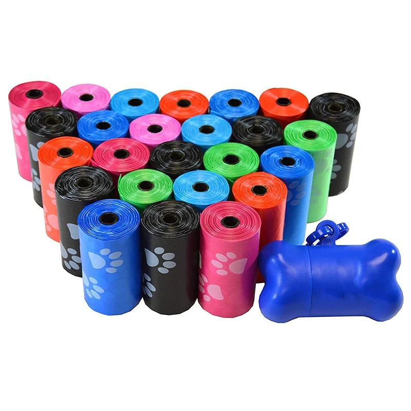 10 Rolls Paw Printing Dog Poop Bag  15 Bags/ Roll Large Cat Waste Bags