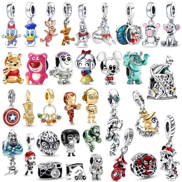 Marvel Super Hero Charms 925 Sterling Silver Original Charms Fit For Pandora Bracelet