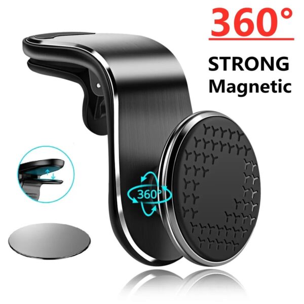 Magnetic Car Phone Holder Stand Air Vent Magnet Car Mount GPS Smartphone Mobile Support