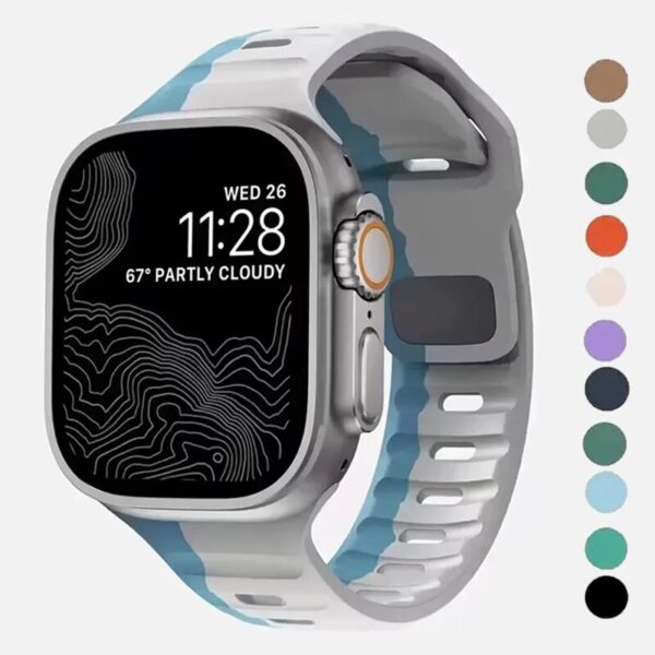 Soft Silicone Strap For Apple Watch