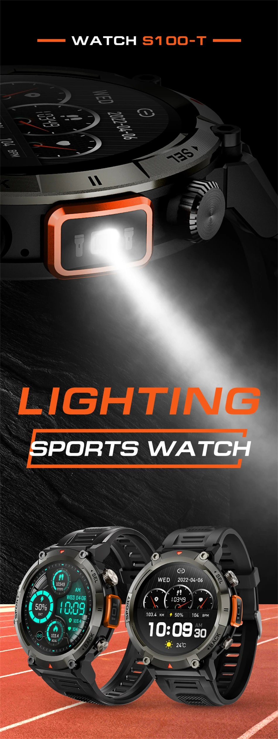 2024 New Smart Watch Men Military Sports Fitness Tracker Blood Pressure Waterproof Watches Bluetooth Call Smartwatch For Woman