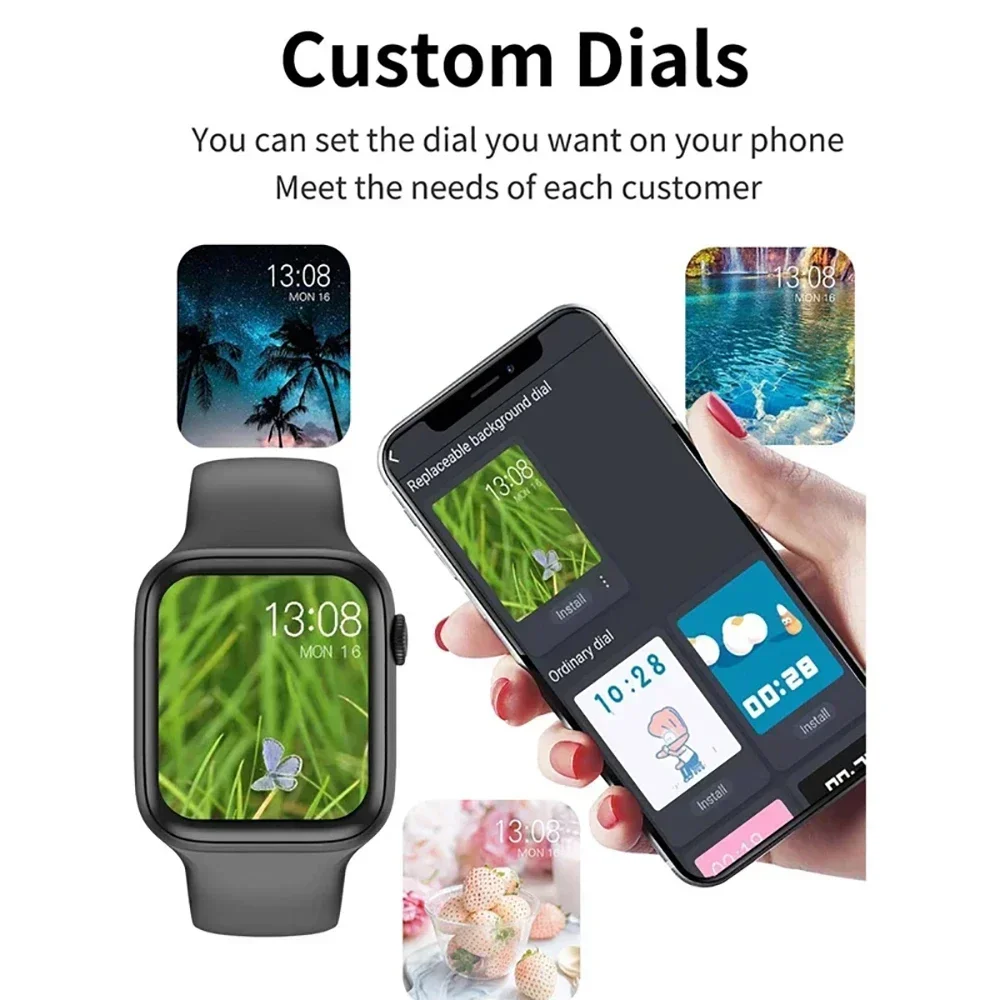 Smart Watch I9 Pro Max Series 7 Sports Fitness Smart Watch Customized dial Men and Women Bluetooth Call Gift for IOS and Android