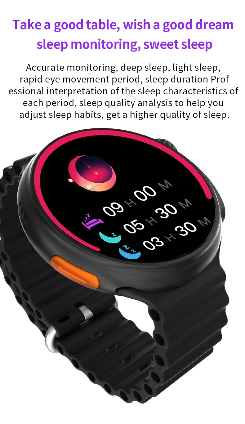 Round Smart Watch Ultra 9 Bluetooth Phone Call SmartWatch Wireless Charger Infinite Screen Sport Smart Bracelet PK Z78ultra Kd56