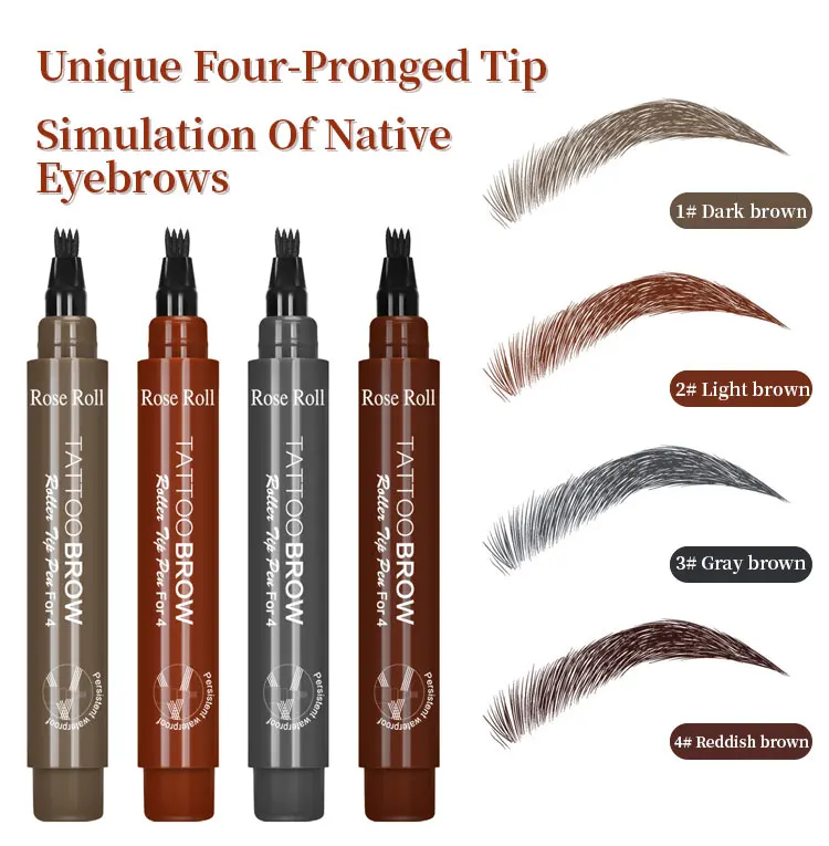 Beard Pen Filler Men Waterproof Moustache Coloring Pen Beard Coloring Filling Enhancer Black Fiber Hair Beard Stuffing