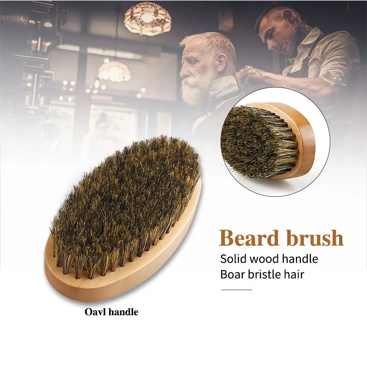 Natural Boar Bristle Wood Beard Brush Hairdresser Shaving Brush Men Mustache Comb With Gift Bag Beard Cleaning Hair Comb Set Natural Boar Bristle Wood Beard Brush Hairdresser Shaving Brush Men Mustache Comb With Gift Bag Beard Cleaning Hair Comb Set