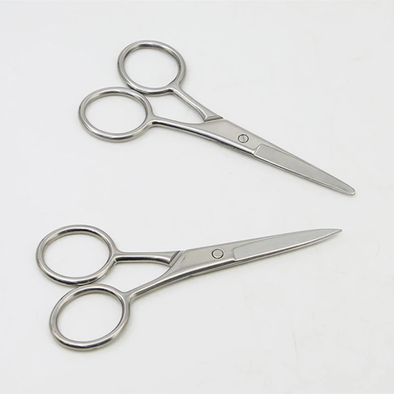 4 Pieces Beard Trimming Scissors Set, Grooming Scissors for Men Mustache Beard Comb Beard Trimmer Scissor Kit with Storage Bag