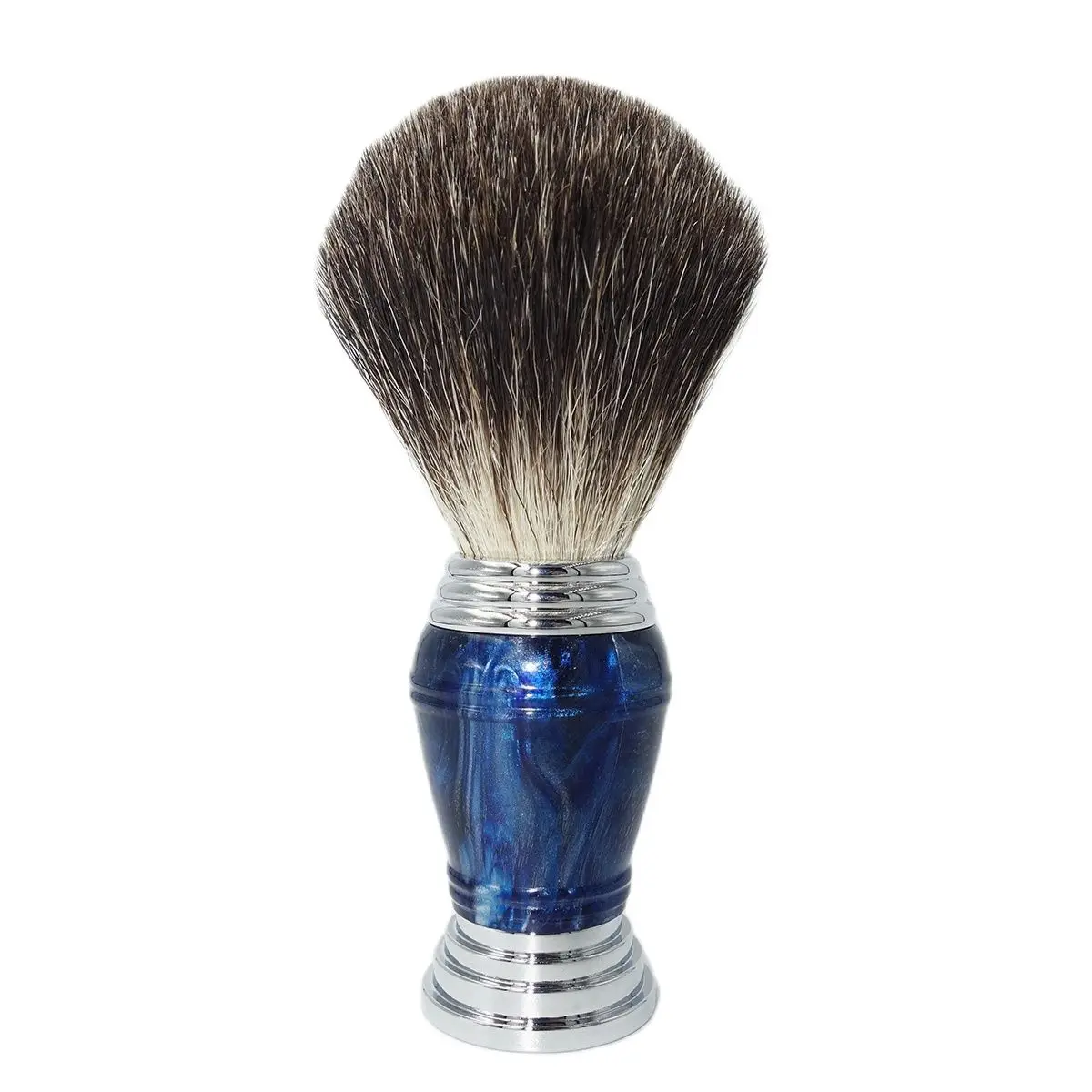 Magyfosia Pure Badger Hair Shaving Brush Diamond Blue Resin Handle for Men Barbershop Accessories Husband