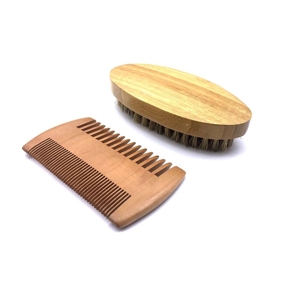 Natural Boar Bristle Beard Brush For Men Bamboo Face Massage That Works Wonders To Comb Beards and Mustache Drop shipping Natural Boar Bristle Beard Brush For Men Bamboo Face Massage That Works Wonders To Comb Beards and Mustache Drop shipping