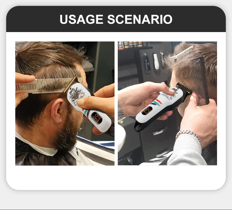 VGR V-971 Beard Trimmer Barber Clipper Cordless Professional Rechargeable Hair Trimmer for Men Fireplaces and Stoves Accesories