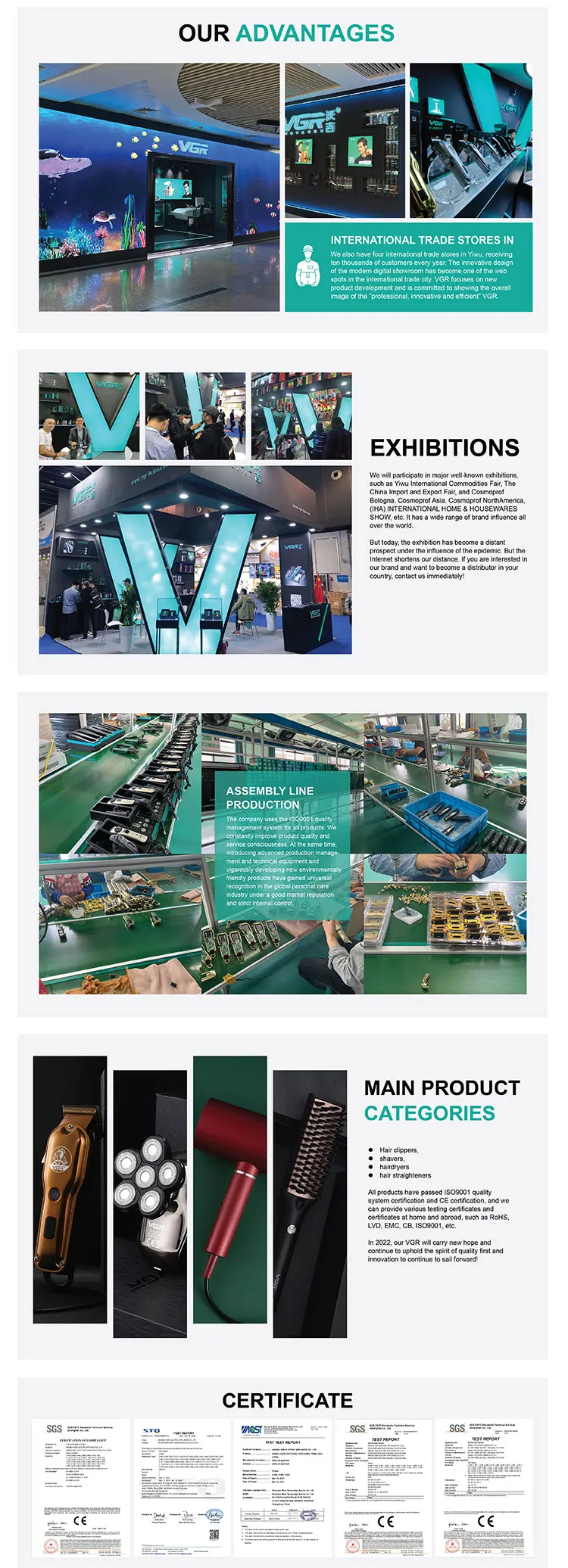 VGR V-971 Beard Trimmer Barber Clipper Cordless Professional Rechargeable Hair Trimmer for Men Fireplaces and Stoves Accesories