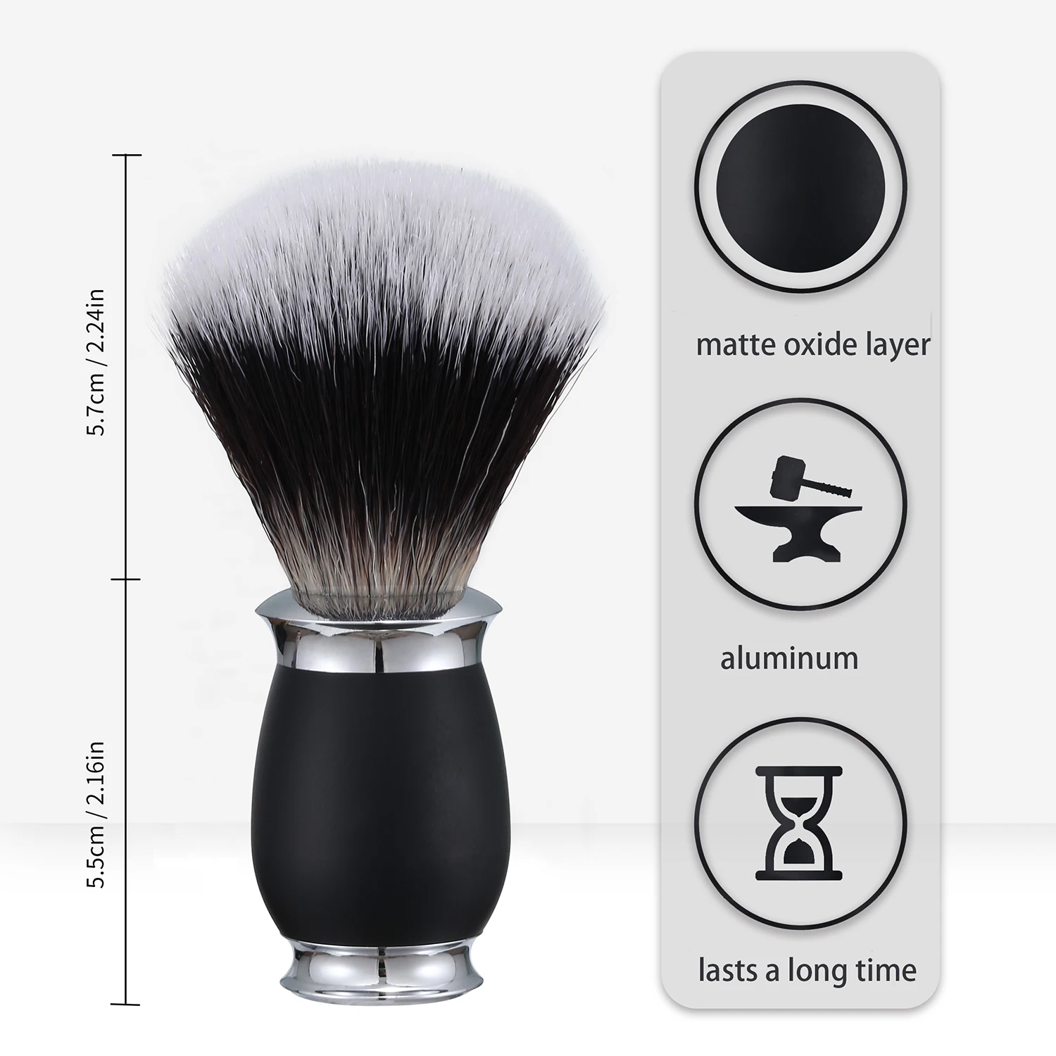 Luxury Shave Brush for Men Synthetic Fiber Shaving Brush Metal Handle Rich Lather,Fine Texture,Feel Soft,Not Wool,Zero Waste Luxury Shave Brush for Men Synthetic Fiber Shaving Brush Metal Handle Rich Lather,Fine Texture,Feel Soft,Not Wool,Zero Waste