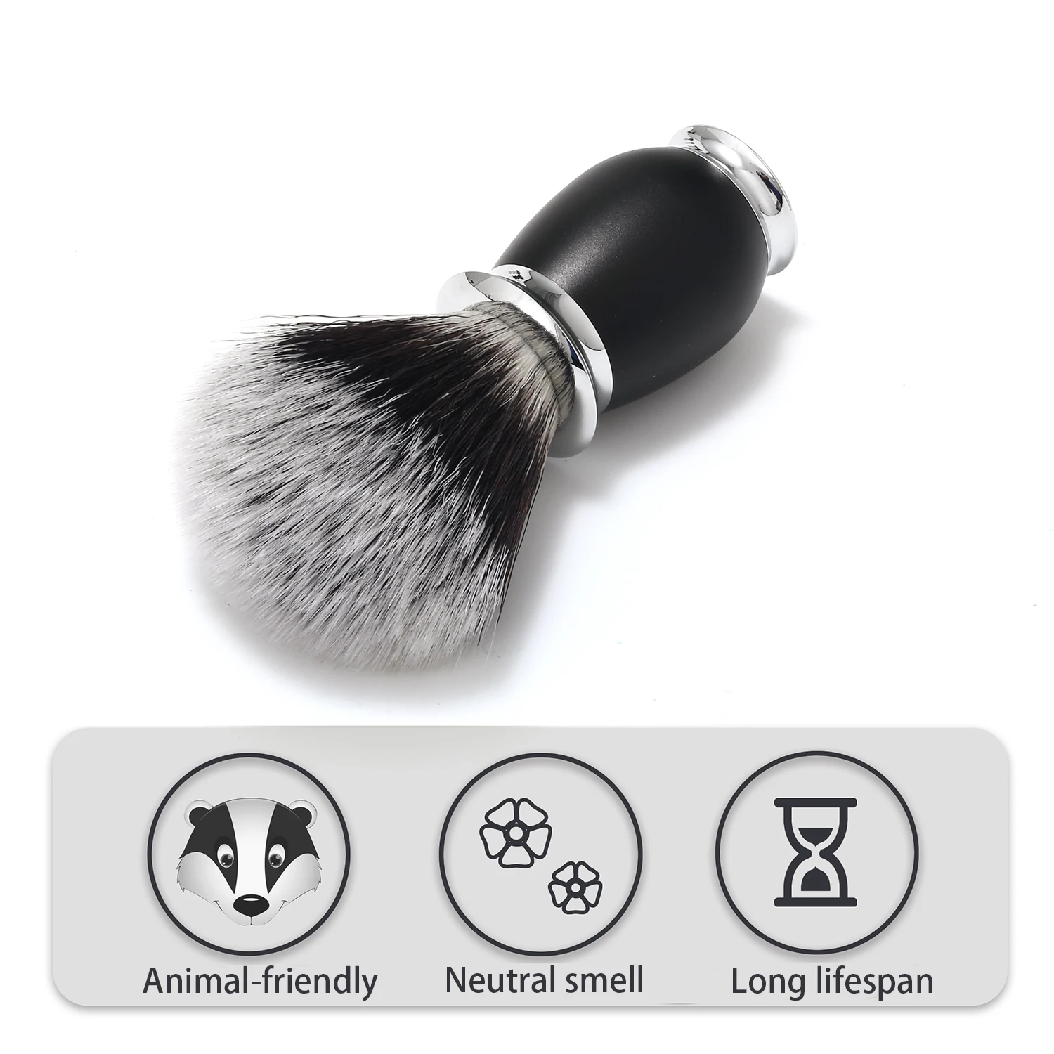 Luxury Shave Brush for Men Synthetic Fiber Shaving Brush Metal Handle Rich Lather,Fine Texture,Feel Soft,Not Wool,Zero Waste Luxury Shave Brush for Men Synthetic Fiber Shaving Brush Metal Handle Rich Lather,Fine Texture,Feel Soft,Not Wool,Zero Waste