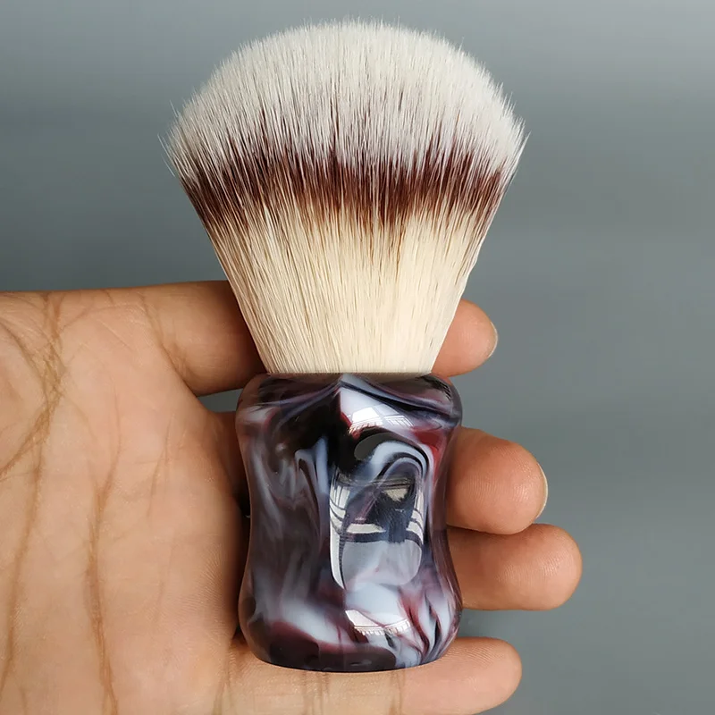 dscosmetic  T4 soft synthetic hair shaving brush resin handle by hand made shave brush for man wet shaving dscosmetic  T4 soft synthetic hair shaving brush resin handle by hand made shave brush for man wet shaving
