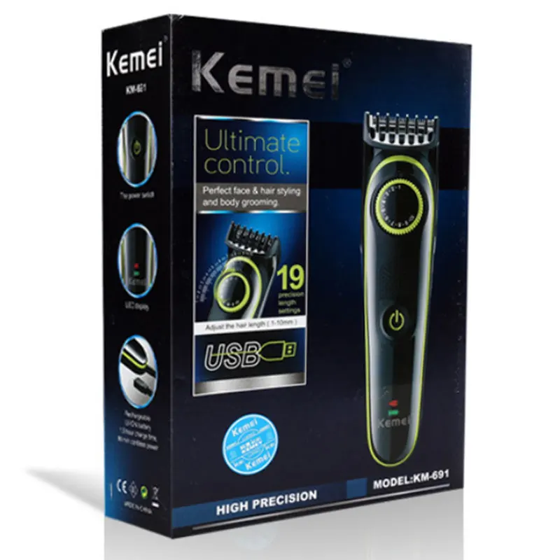 Kemei adjustable electric facial beard hair trimmer for men grooming rechargeable hair clipper electric hair cutting machine Kemei adjustable electric facial beard hair trimmer for men grooming rechargeable hair clipper electric hair cutting machine