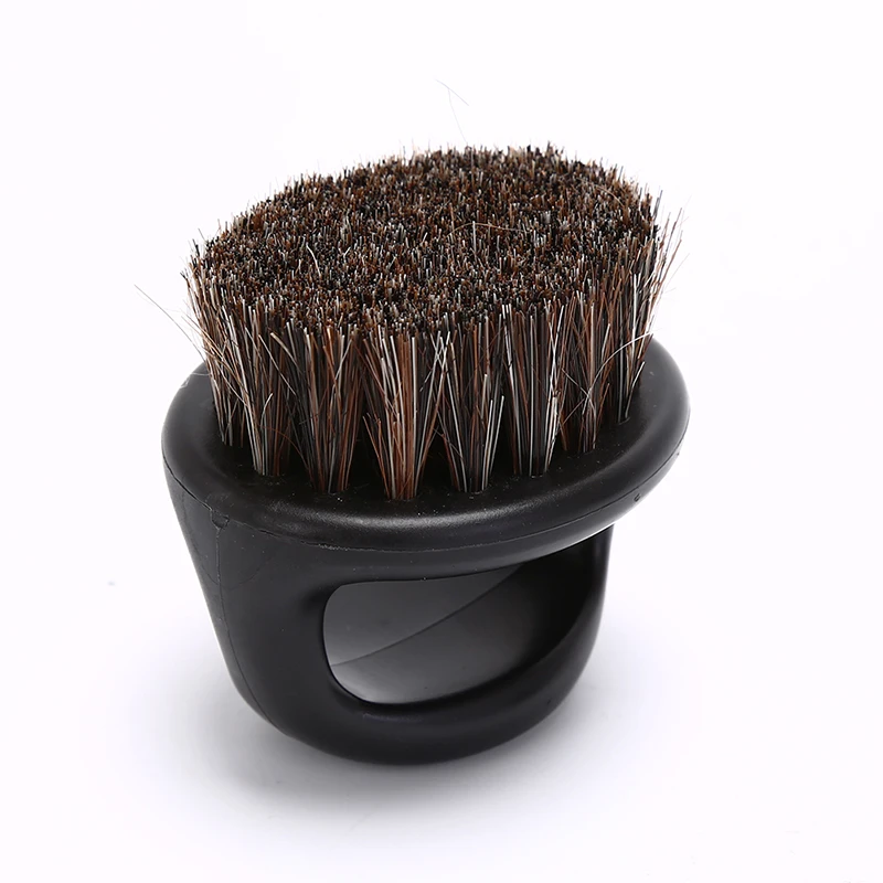 Hair Brush Bristle Ring Beard Brush Men Shaving Brush Portable Barber Beard Brushes Mustache Tools Facial Beard Cleaning