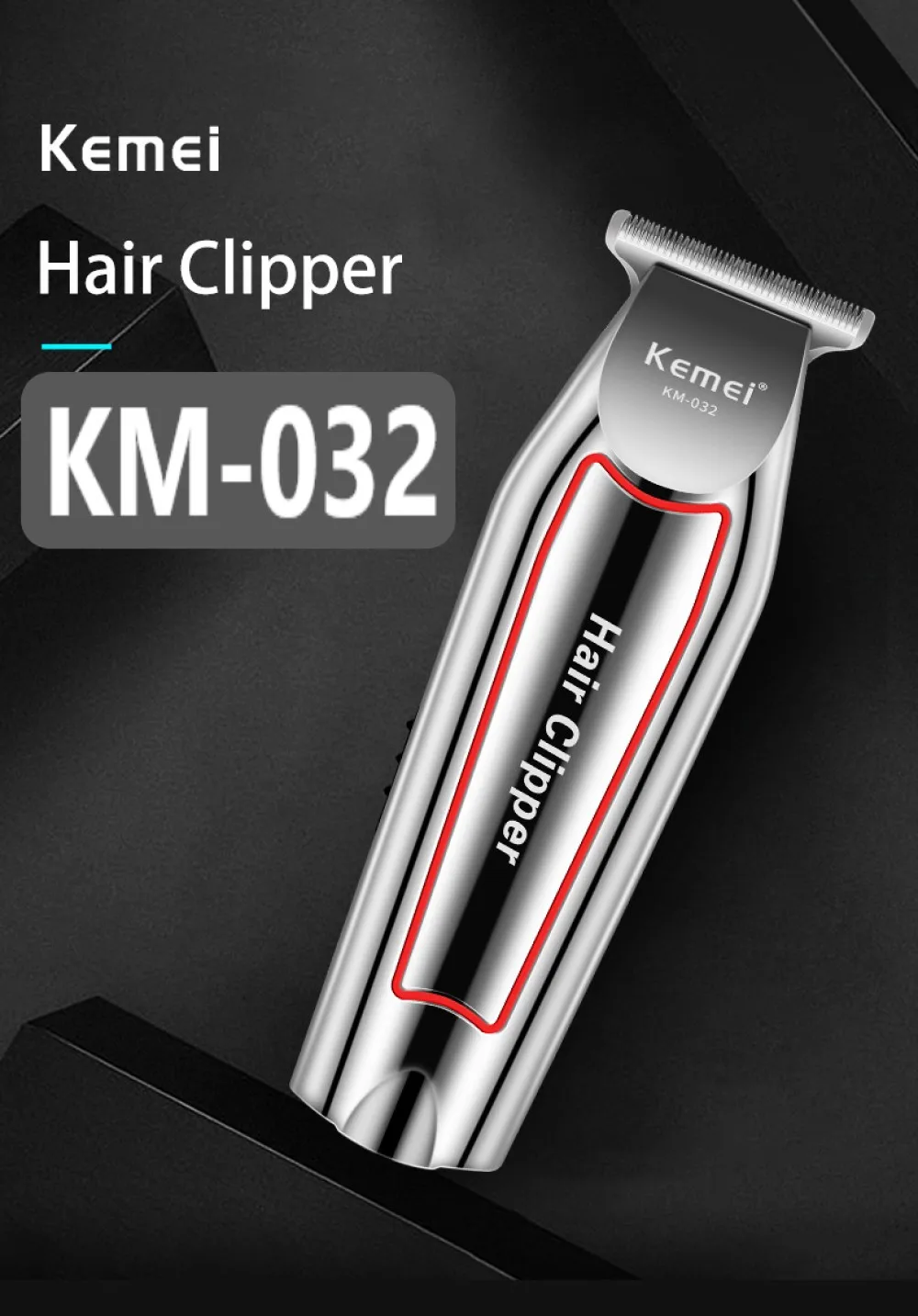 Kemei Professional Hair Trimmer Electric Beard Trimmer For Men Hair Clipper Hair Cutter Machine Haircut Grooming Kit KM-032 Kemei Professional Hair Trimmer Electric Beard Trimmer For Men Hair Clipper Hair Cutter Machine Haircut Grooming Kit KM-032