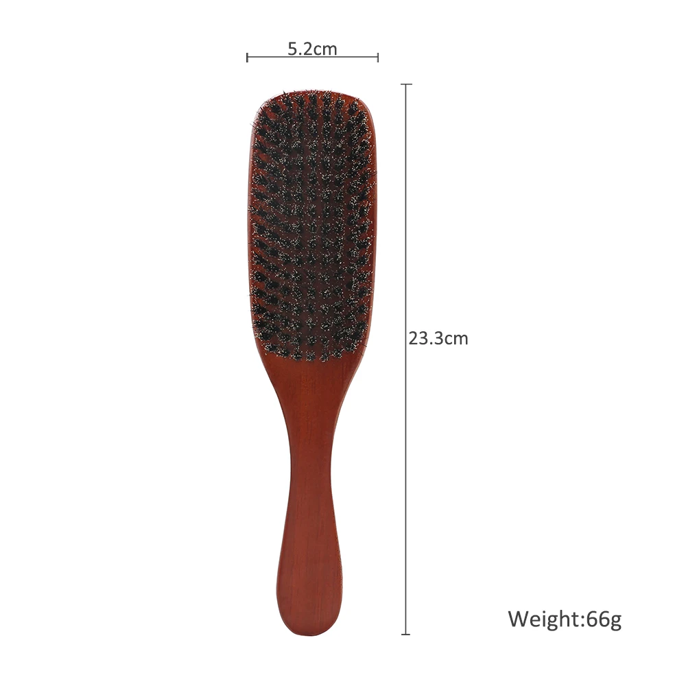 Wood Handle Boar Bristle Beard Brush Shaving Tool Hair Brush Wooden Curved Men Beard Shaving Brush Hair Stylist Mustache Brushes