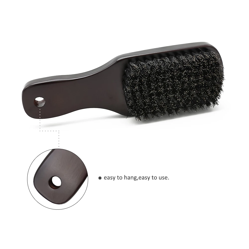 Wood Handle Boar Bristle Beard Brush Shaving Tool Hair Brush Wooden Curved Men Beard Shaving Brush Hair Stylist Mustache Brushes