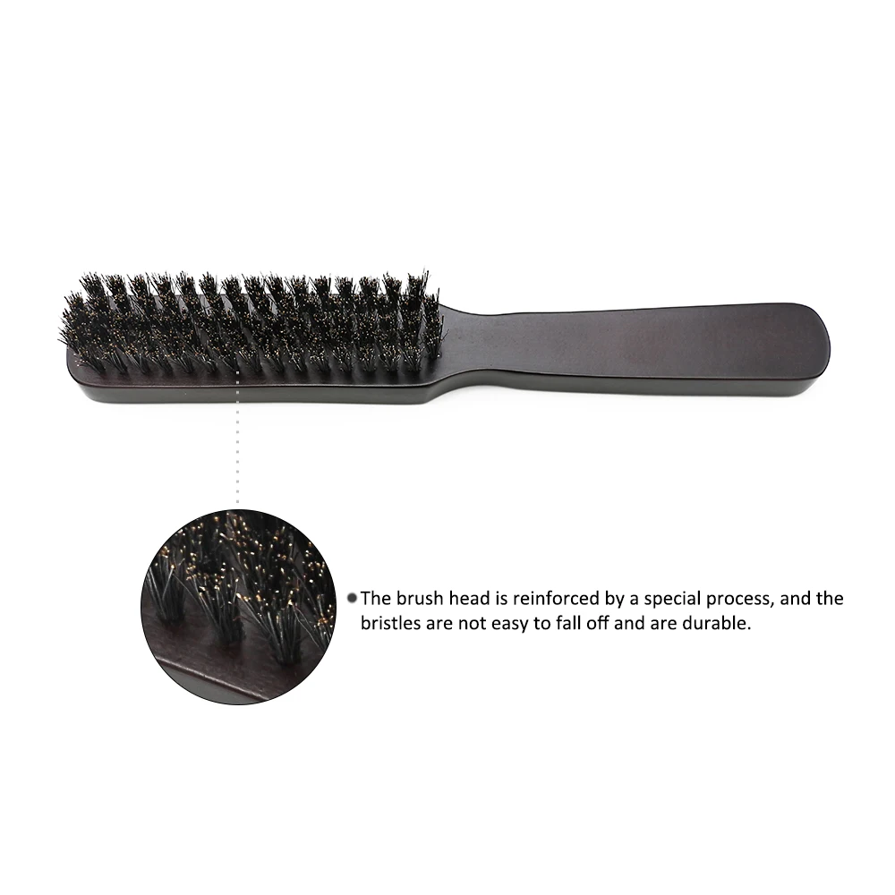 Wood Handle Boar Bristle Beard Brush Shaving Tool Hair Brush Wooden Curved Men Beard Shaving Brush Hair Stylist Mustache Brushes