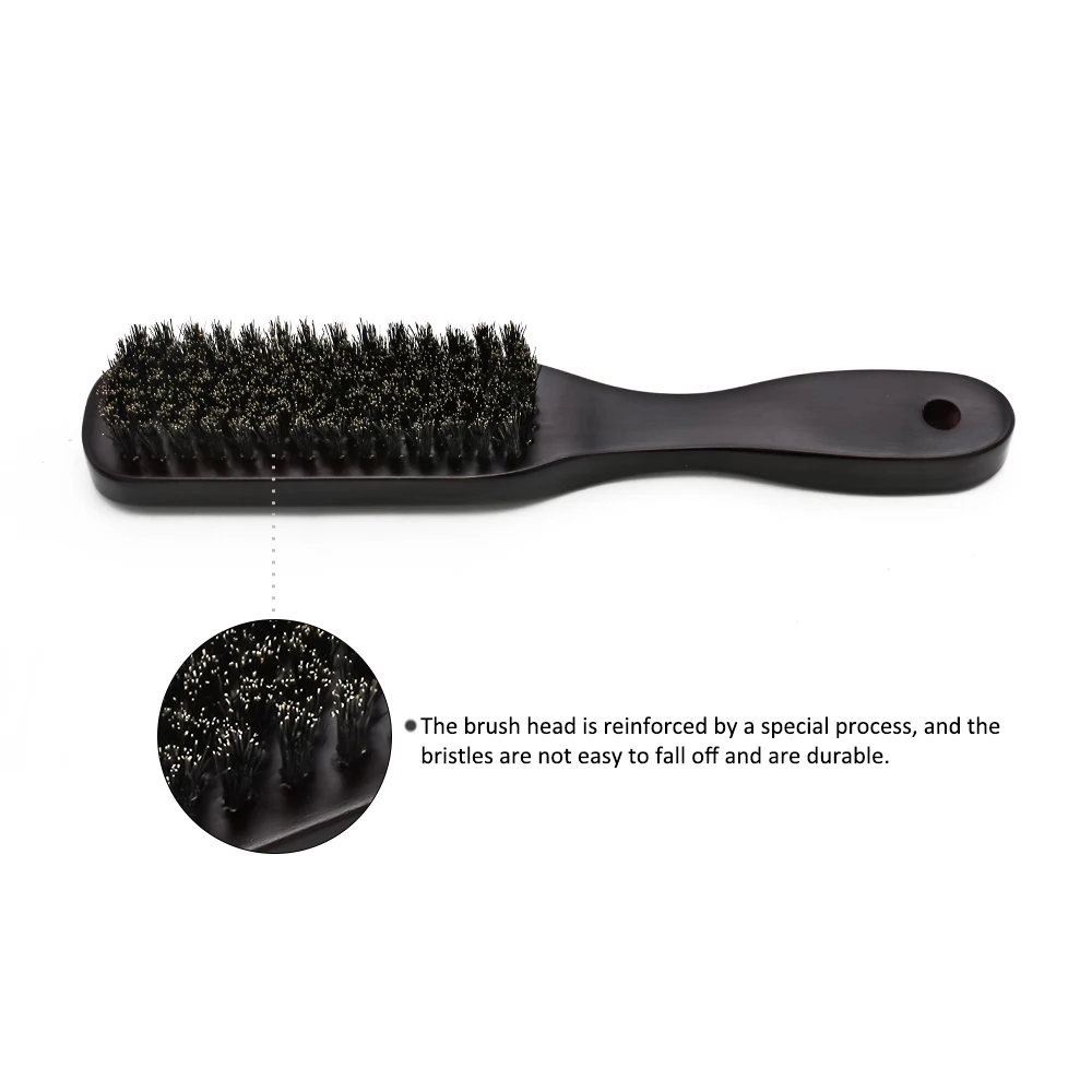 Wood Handle Boar Bristle Beard Brush Shaving Tool Hair Brush Wooden Curved Men Beard Shaving Brush Hair Stylist Mustache Brushes