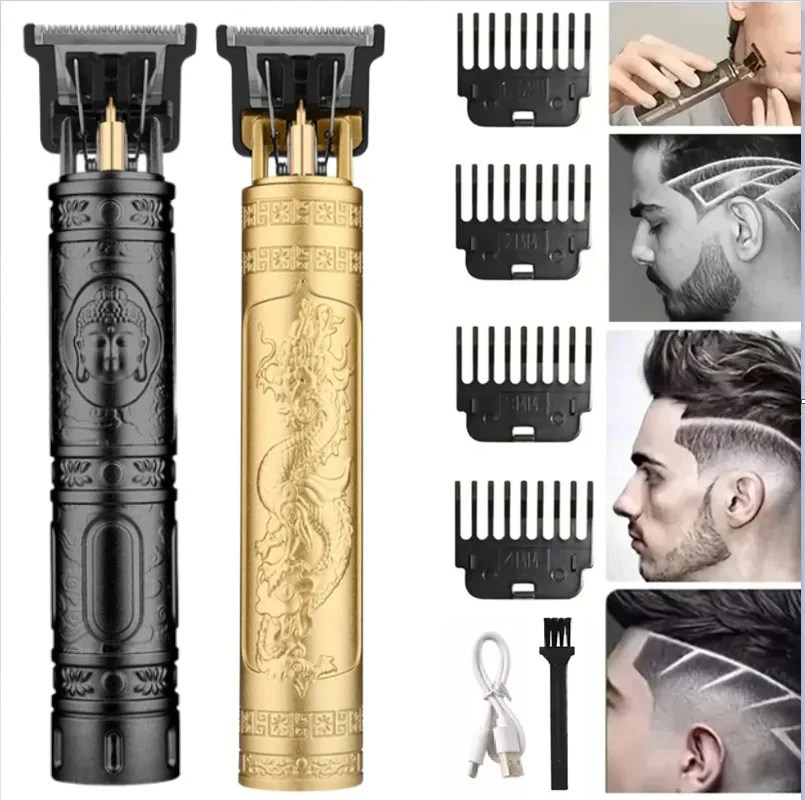 Vintage Hair Cutting Machine For Men T9 Electric Hair Clippers Hair Cutting Machine Kit Beard Trimmer Body Hair Beard Shaving