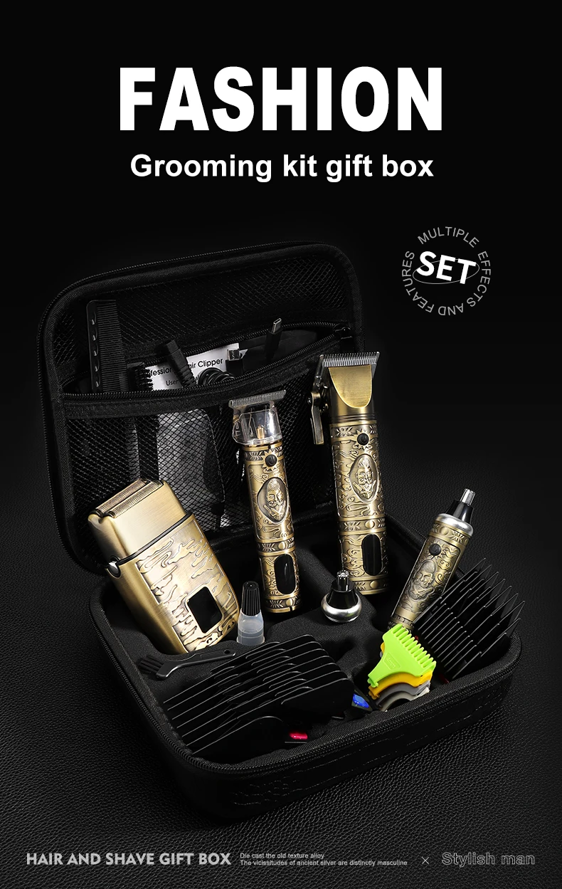 Resuxi 740 New All Metal Professional Hair Clippers Ears Nose Hair Trimmer Electric Shaver Set wtih Bag Men's Grooming Tools Kit Resuxi 740 New All Metal Professional Hair Clippers Ears Nose Hair Trimmer Electric Shaver Set wtih Bag Men's Grooming Tools Kit