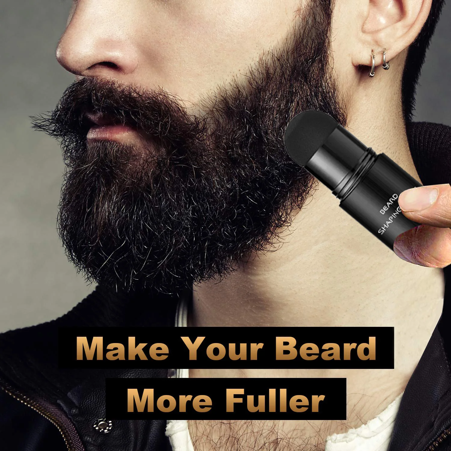 Men Beard Filling Stick Repair Stamp Hair Filler Powder Men Hair Enhance Pen Facial Hair Color Filler Pencil Hair Growth Product