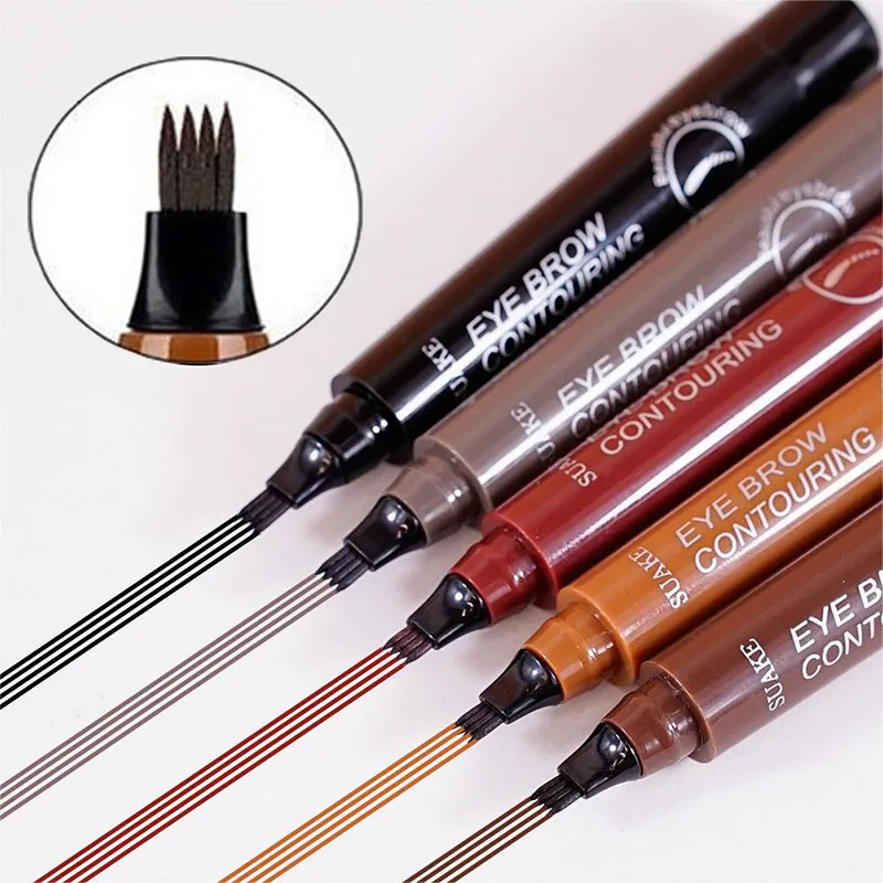 4 Point Eyebrow Pencil Waterproof Liquid Eyebrow Pencil Makeup Long Lasting Microblade Eyebrow Pencil Maquillajes Para Mujer