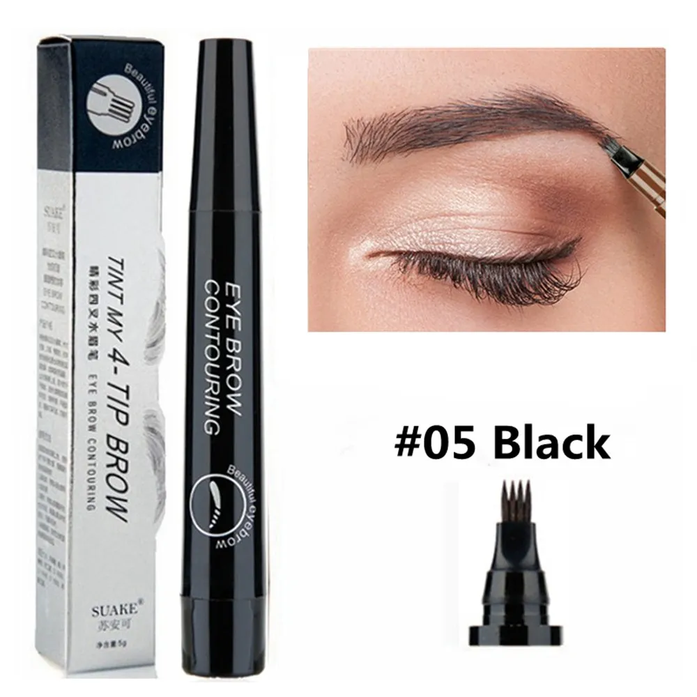 4 Point Eyebrow Pencil Waterproof Liquid Eyebrow Pencil Makeup Long Lasting Microblade Eyebrow Pencil Maquillajes Para Mujer