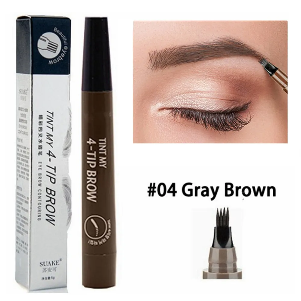 4 Point Eyebrow Pencil Waterproof Liquid Eyebrow Pencil Makeup Long Lasting Microblade Eyebrow Pencil Maquillajes Para Mujer