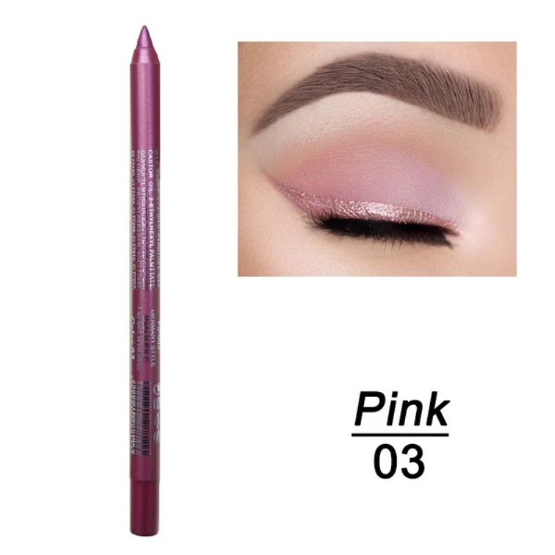 12Color Long-lasting Not Blooming Eyeliner Pencil Waterproof Pigment Eyeliner Pen Women Fashion Color Eye Makeup Cosmetics Tools