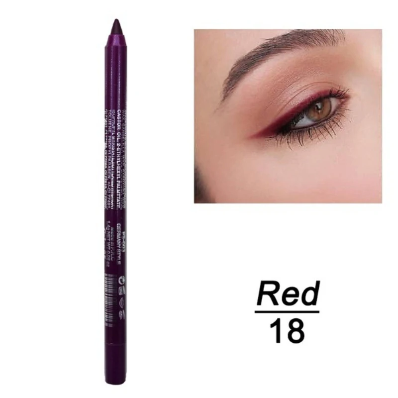 12Color Long-lasting Not Blooming Eyeliner Pencil Waterproof Pigment Eyeliner Pen Women Fashion Color Eye Makeup Cosmetics Tools