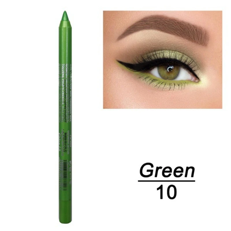 12Color Long-lasting Not Blooming Eyeliner Pencil Waterproof Pigment Eyeliner Pen Women Fashion Color Eye Makeup Cosmetics Tools