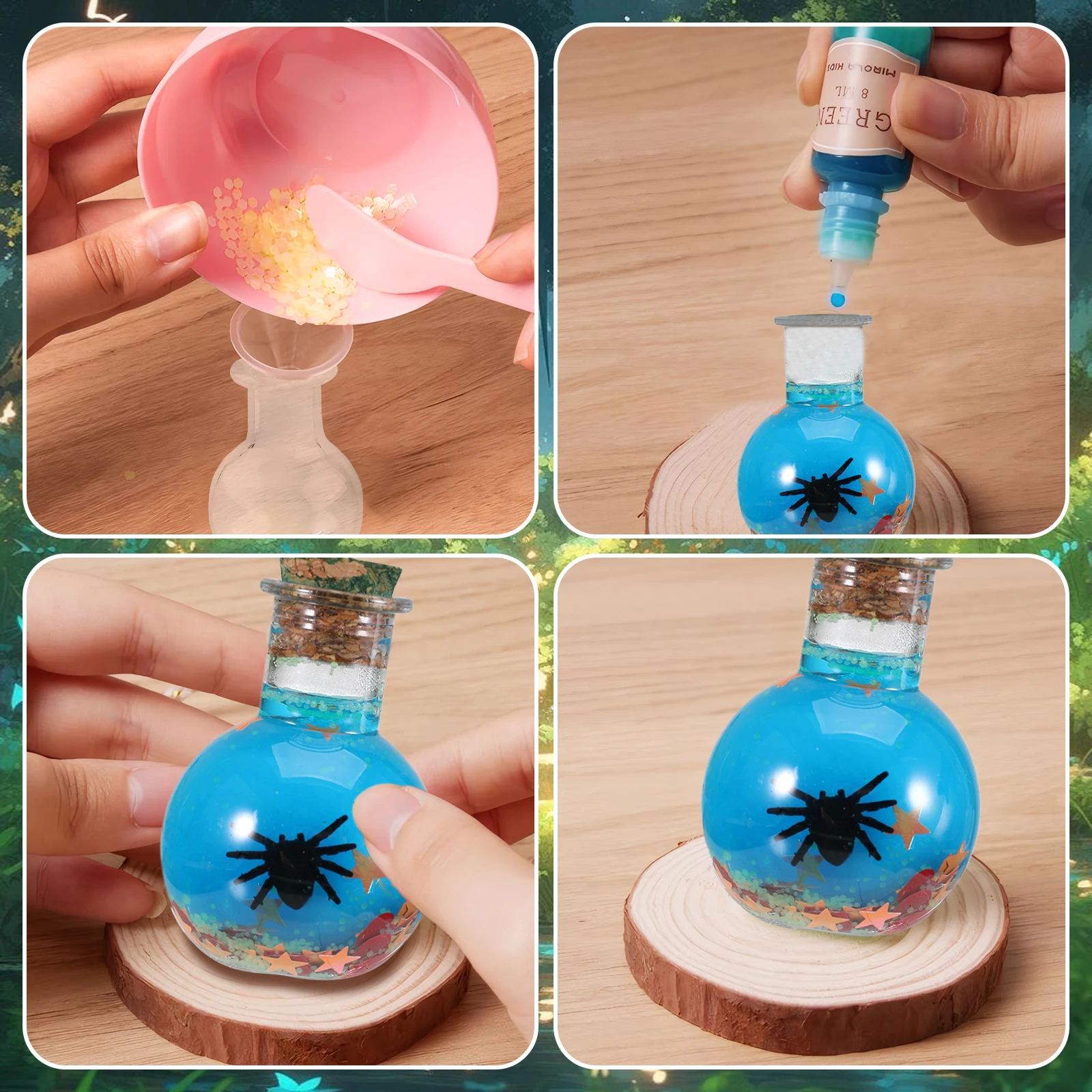 Fairy Magic Potions Kit Kids DIY Witch Glowing Spell Potion DIY Handmade Toys Science Experiments Kids Craft Kit Educational Toy Fairy Magic Potions Kit Kids DIY Witch Glowing Spell Potion DIY Handmade Toys Science Experiments Kids Craft Kit Educational Toy