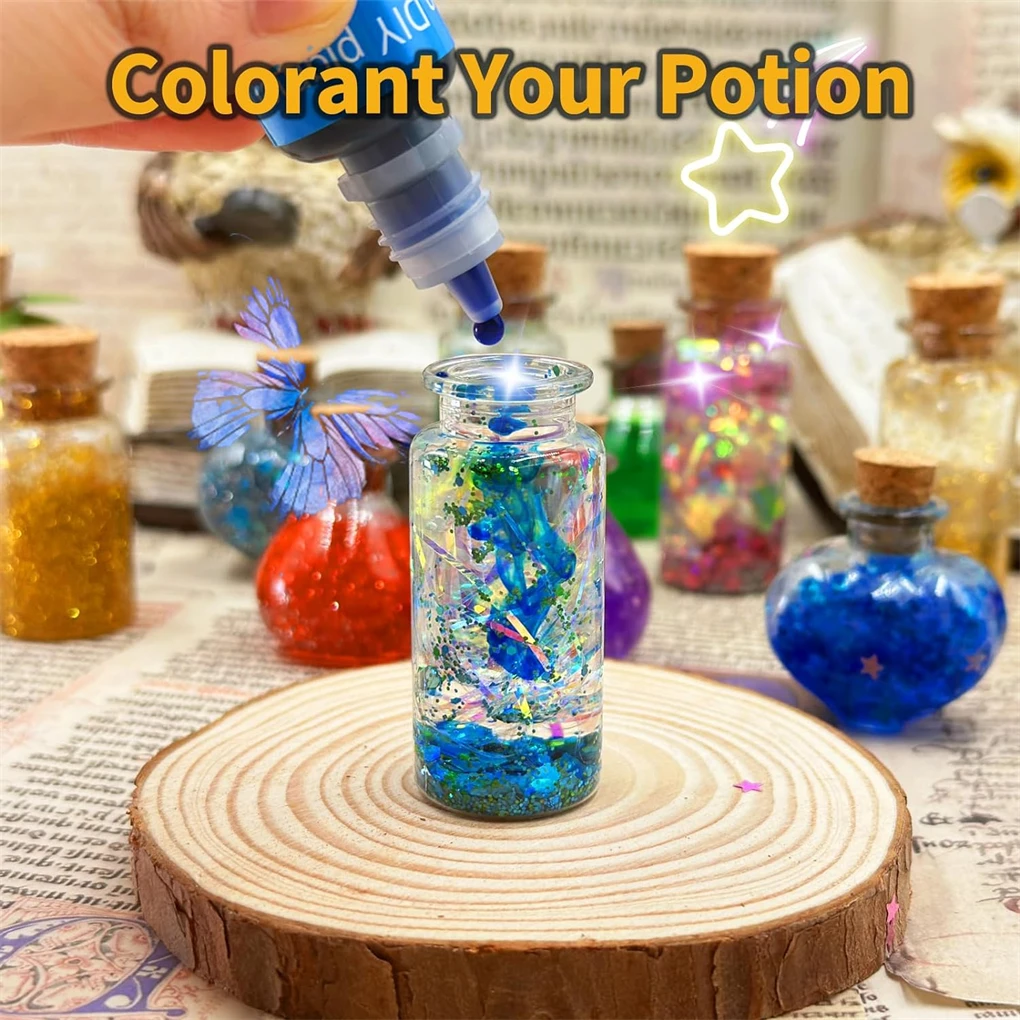 24 bottles DIY Fairy Magic Potions Kit Freeze Potion DIY Mixed Magic Wizard Potion Bottles Science Games Toys Children Gift
