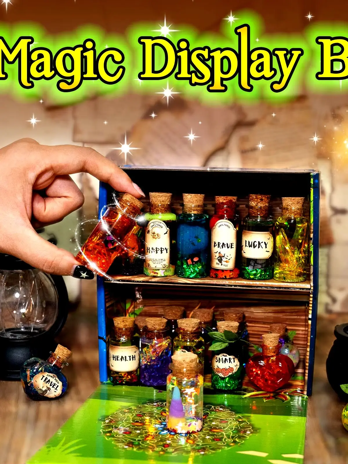 DIY Mixed Magic Wizard Potion Bottles Color Changing luminous Potions Art Craft Kit Kids Family Educational Toys Birthday Gifts