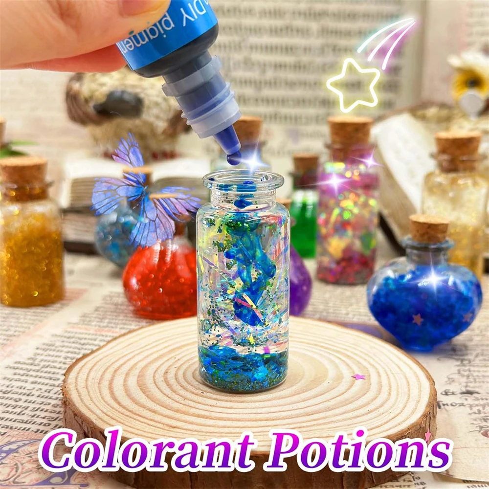 DIY Mixed Magic Wizard Potion Bottles Color Changing luminous Potions Art Craft Kit Kids Family Educational Toys Birthday Gifts
