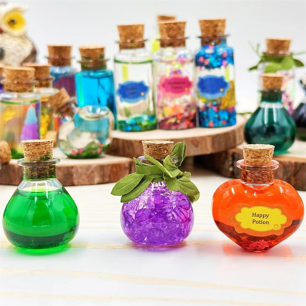 DIY Mixed Magic Wizard Potion Bottles Color Changing luminous Potions Art Craft Kit Kids Family Educational Toys Birthday Gifts