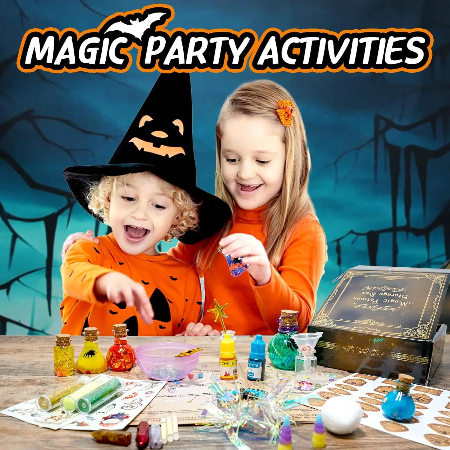 Fairy Magic Potions Kit Witch Glowing Magic Potion for Kids DIY Handmade Toys for Girl Kitchen Chemical Experiments DIY Handmade