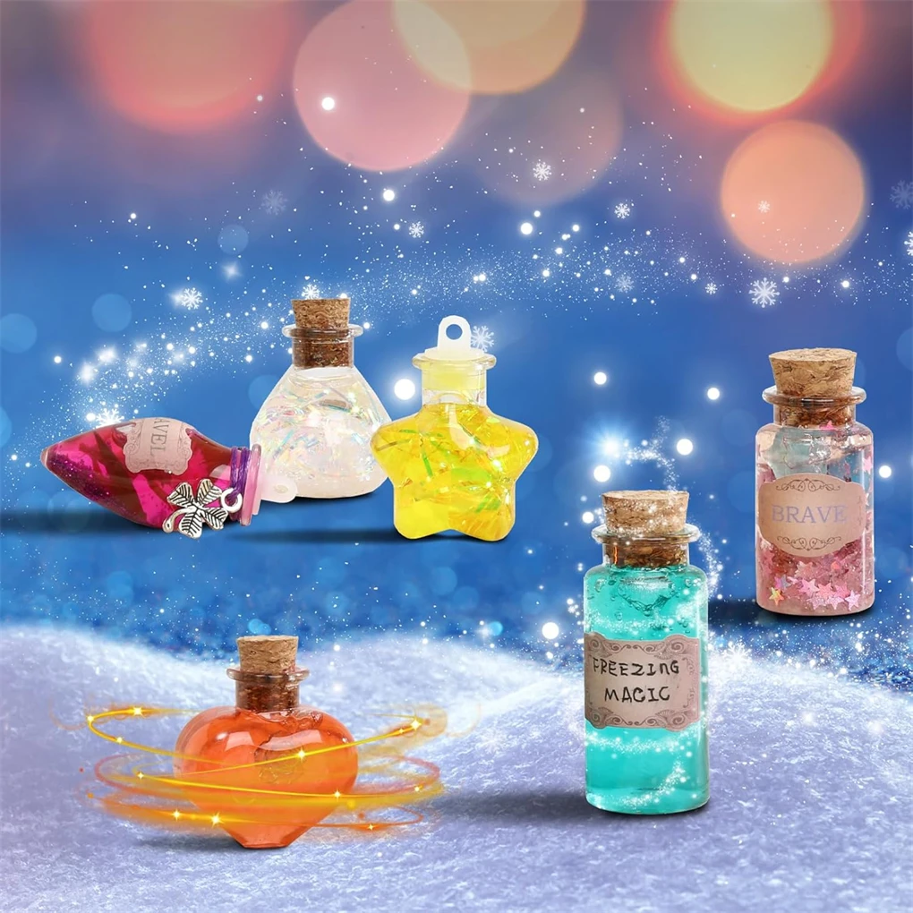 Fairy Magic Potions Kit Witch Glowing Magic Potion for Kids DIY Handmade Toys for Girl Kitchen Chemical Experiments DIY Handmade