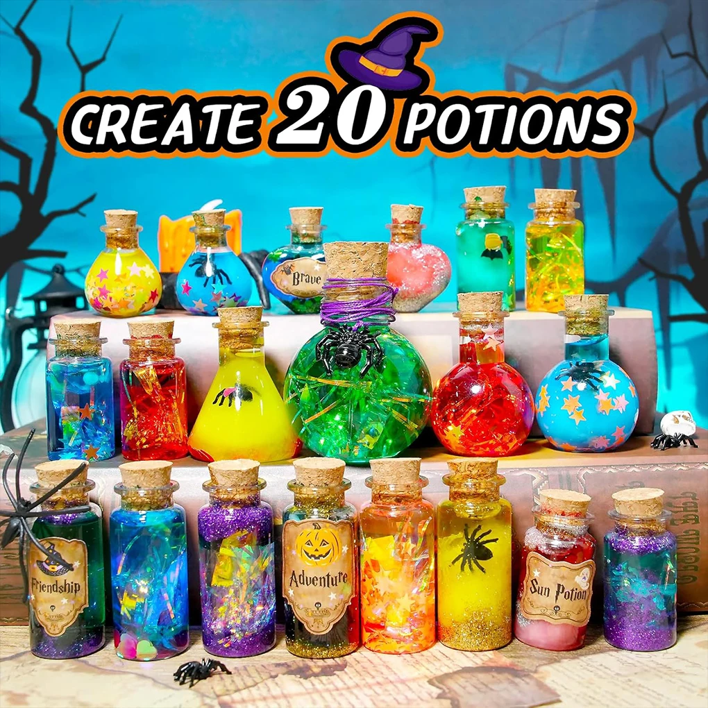 24pcs DIY Halloween Witch Magical Potions Fairy Mixies Potion Kits Christmas DIY Handmade Decors Creative Crafts Toys Fairy Magi 24pcs DIY Halloween Witch Magical Potions Fairy Mixies Potion Kits Christmas DIY Handmade Decors Creative Crafts Toys Fairy Magi