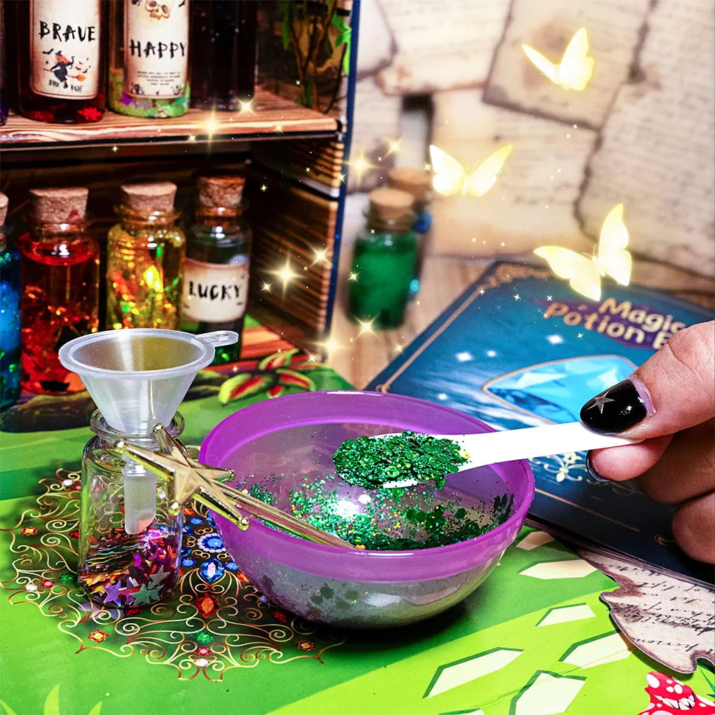 Fairy Magic Potions Kit for Kids - DIY 22 Bottles Magical Potions for Christmas Decorations, Creative Art Craft Toy for Girls