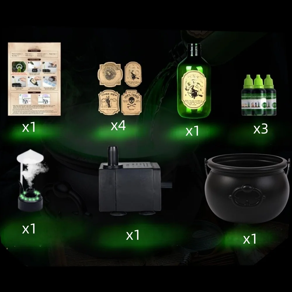 Halloween Magic Floating Potion Bottles,Horror House Decoration Hocus Pocus Party Scary Props Decor Halloween Party Supplies