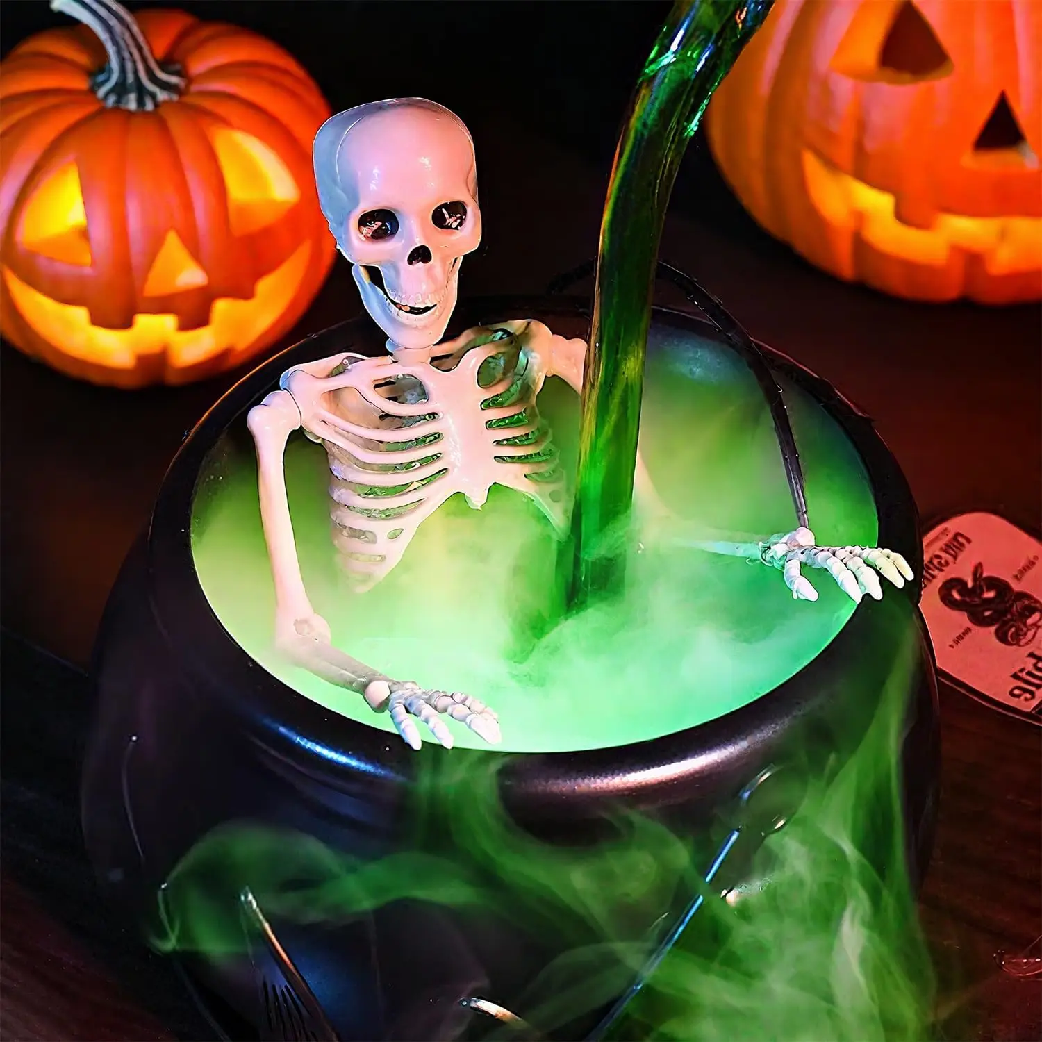 DIY Floating Potion Set with Witches Cauldron and Mist Maker - Spooky Vintage Black Plastic Bowl Hocus Pocus Party Decor DIY Floating Potion Set with Witches Cauldron and Mist Maker - Spooky Vintage Black Plastic Bowl Hocus Pocus Party Decor